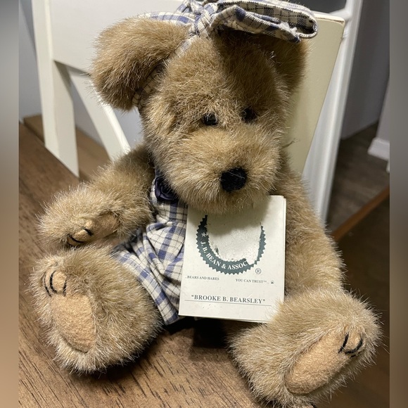 Boyds Bears Other - Boyds Bears Brooke B Bearsley Plush Stuffed Fabric 10" Bear With Tags #917400